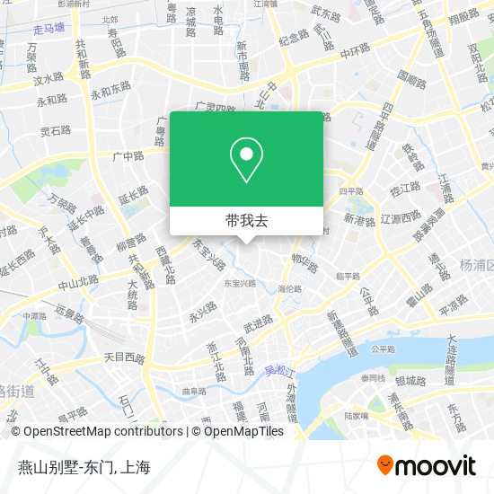 燕山别墅-东门地图