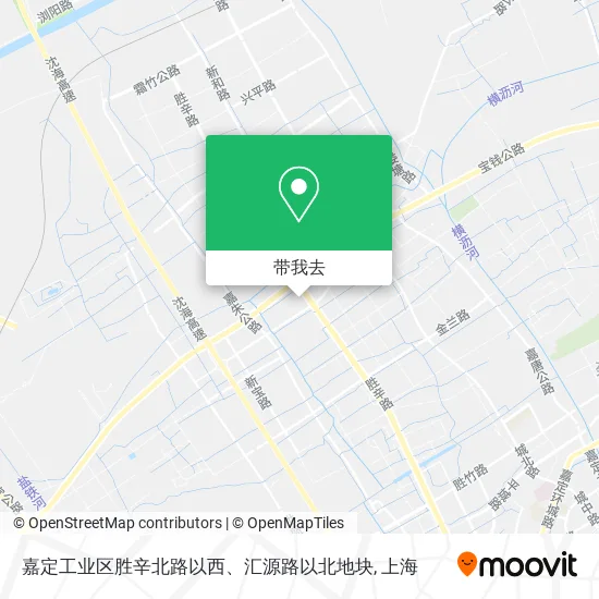 嘉定工业区胜辛北路以西、汇源路以北地块地图