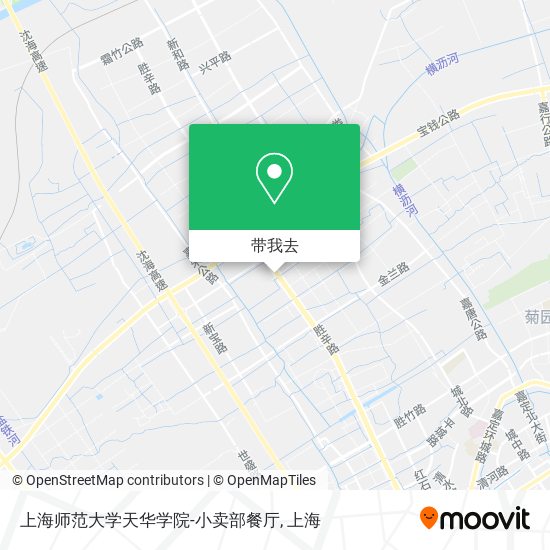 上海师范大学天华学院-小卖部餐厅地图