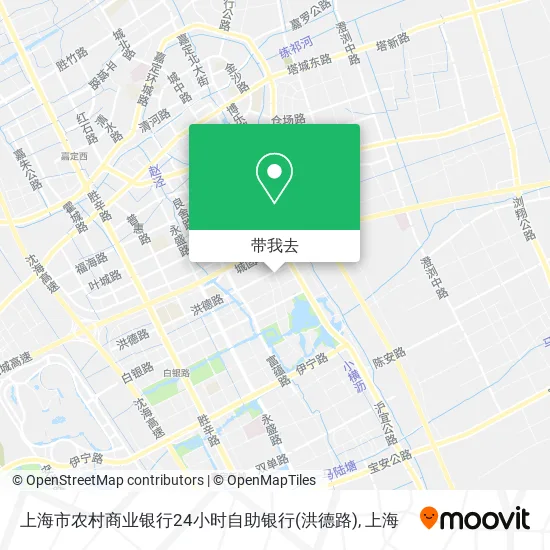 上海市农村商业银行24小时自助银行(洪德路)地图