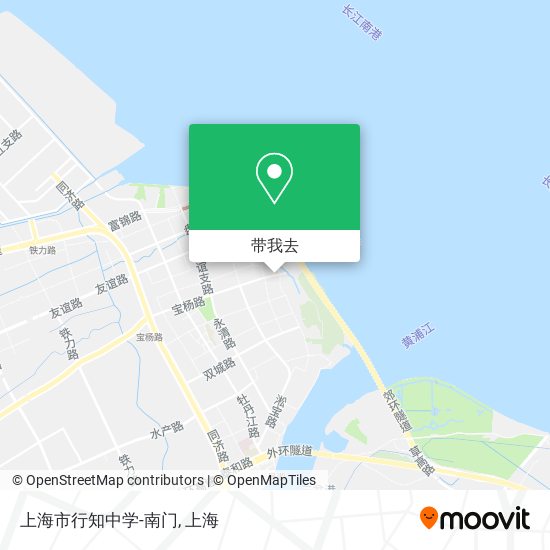 上海市行知中学-南门地图