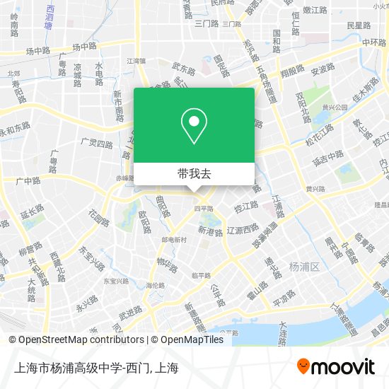 上海市杨浦高级中学-西门地图