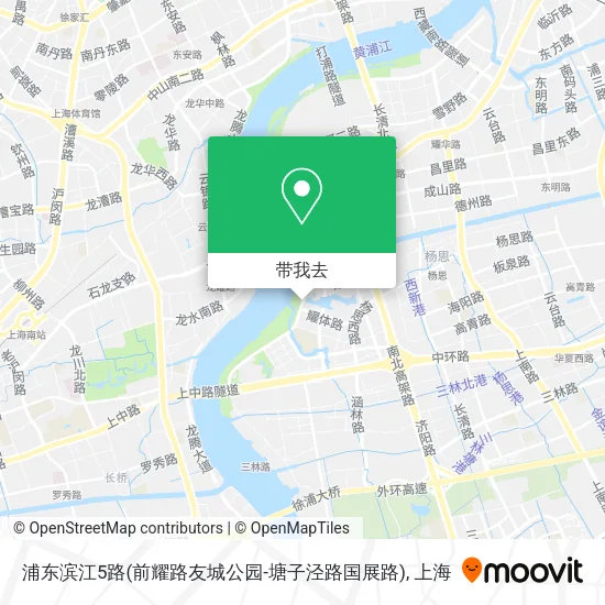 浦东滨江5路(前耀路友城公园-塘子泾路国展路)地图