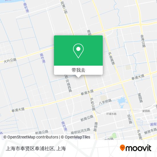 上海市奉贤区奉浦社区地图
