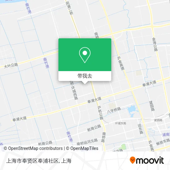 上海市奉贤区奉浦社区地图