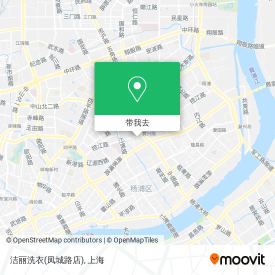洁丽洗衣(凤城路店)地图