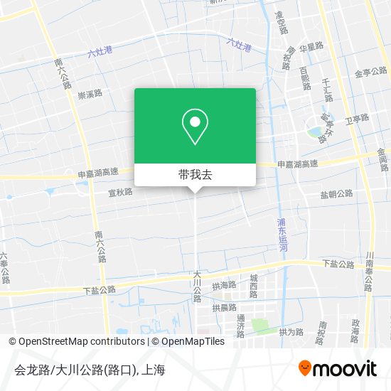 会龙路/大川公路(路口)地图