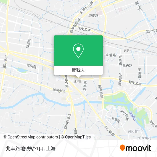 兆丰路地铁站-1口地图