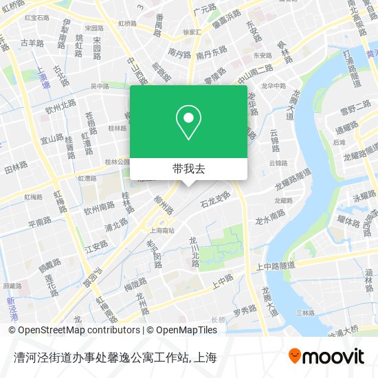 漕河泾街道办事处馨逸公寓工作站地图
