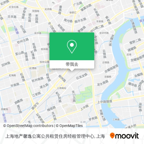 上海地产馨逸公寓公共租赁住房经租管理中心地图
