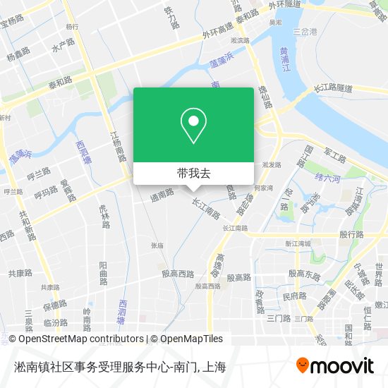 淞南镇社区事务受理服务中心-南门地图