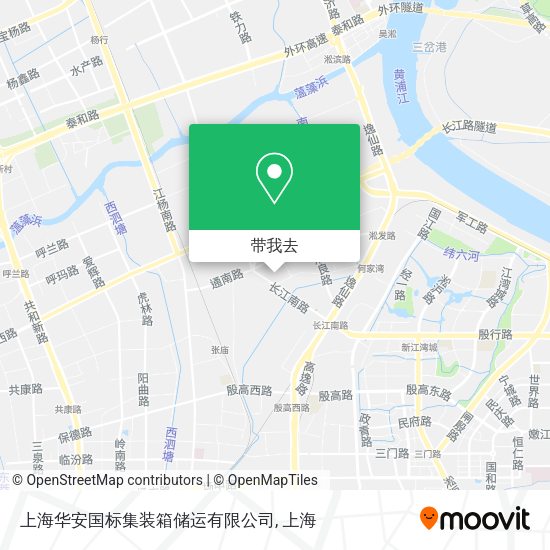 上海华安国标集装箱储运有限公司地图