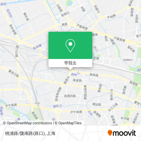 桃浦路/陇南路(路口)地图