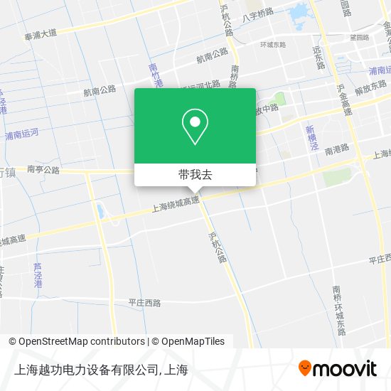 上海越功电力设备有限公司地图