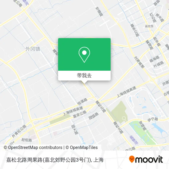 嘉松北路周果路(嘉北郊野公园3号门)地图