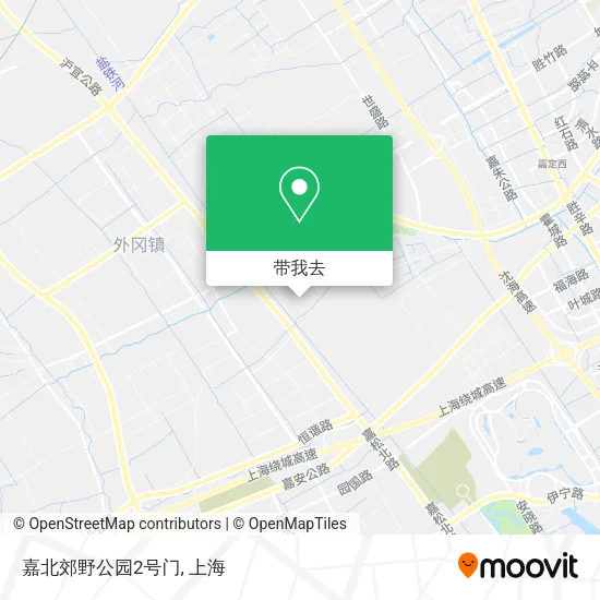 嘉北郊野公园2号门地图