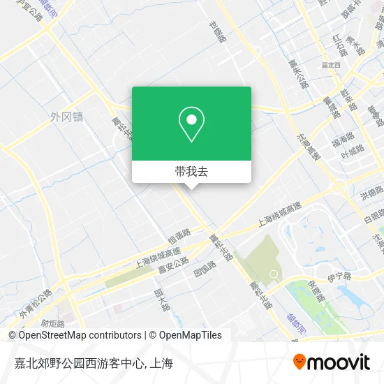 嘉北郊野公园西游客中心地图