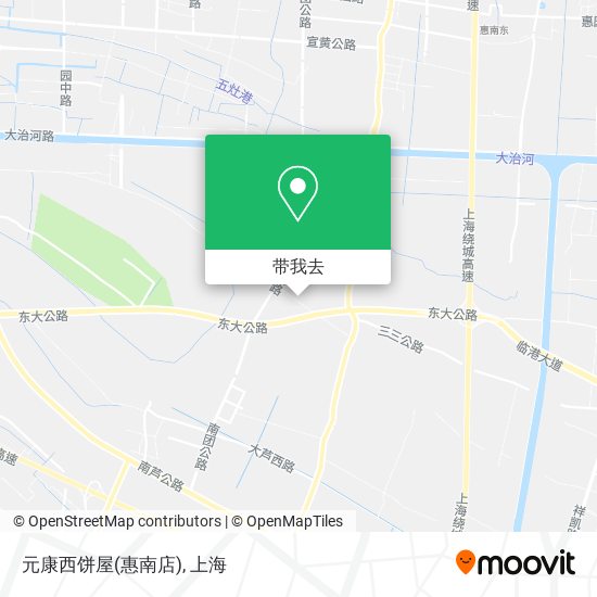 元康西饼屋(惠南店)地图