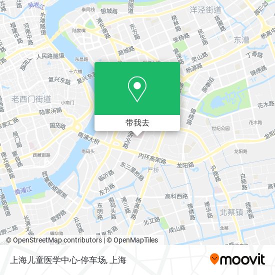 上海儿童医学中心-停车场地图
