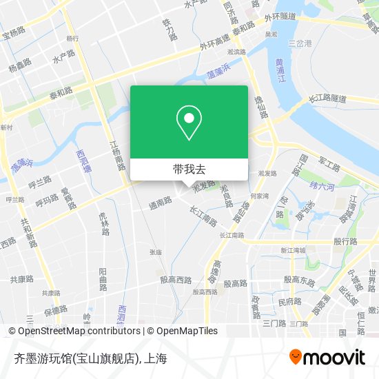 齐墨游玩馆(宝山旗舰店)地图