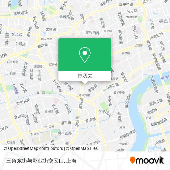 三角东街与影业街交叉口地图