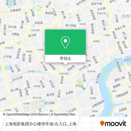 上海电影集团办公楼停车场-出入口地图