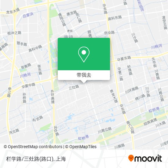 栏学路/三灶路(路口)地图