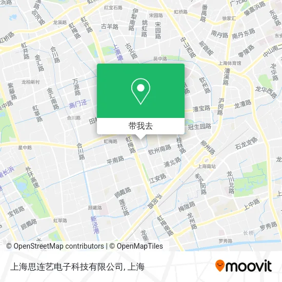 上海思连艺电子科技有限公司地图