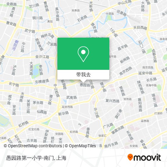 愚园路第一小学-南门地图