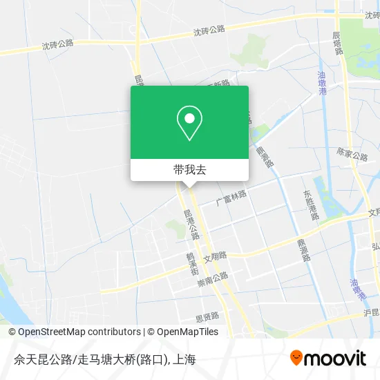 佘天昆公路/走马塘大桥(路口)地图