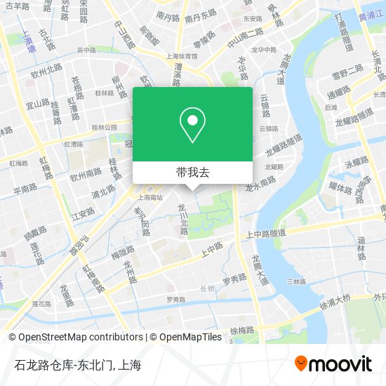 石龙路仓库-东北门地图