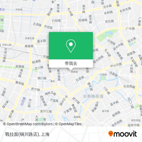 戰拉面(铜川路店)地图