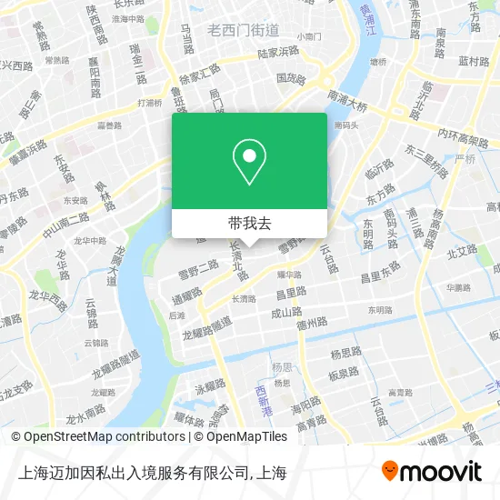 上海迈加因私出入境服务有限公司地图