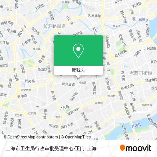 上海市卫生局行政审批受理中心-正门地图