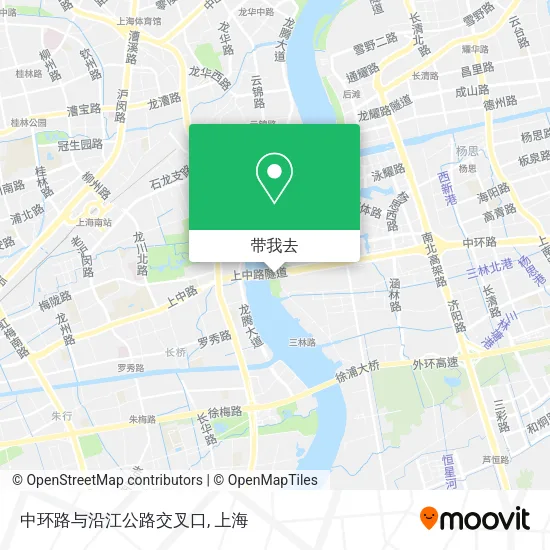 中环路与沿江公路交叉口地图