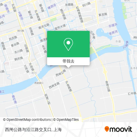 西闸公路与沿江路交叉口地图