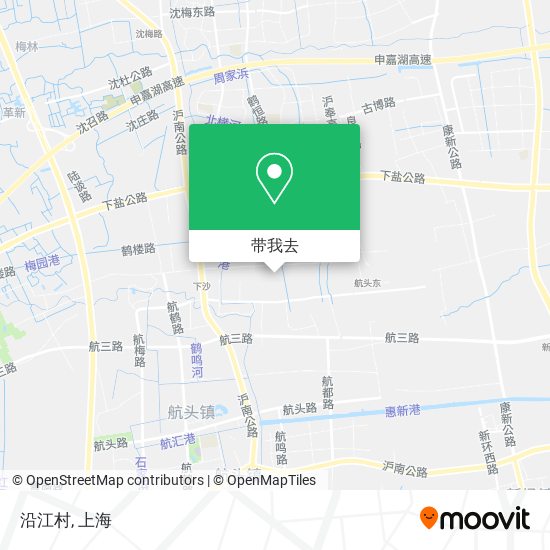 沿江村地图