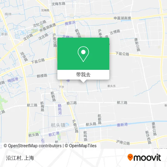 沿江村地图