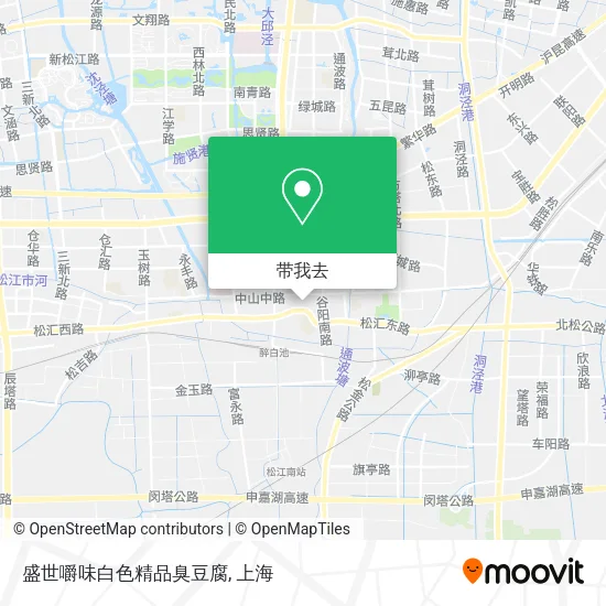盛世嚼味白色精品臭豆腐地图