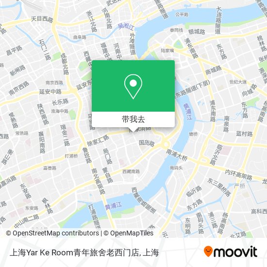 上海Yar Ke Room青年旅舍老西门店地图