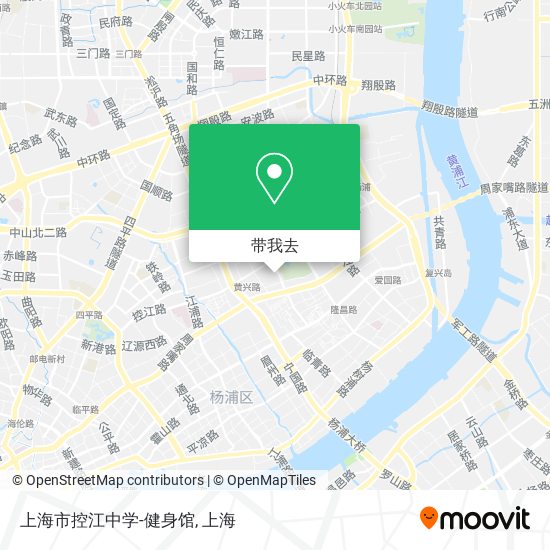 上海市控江中学-健身馆地图