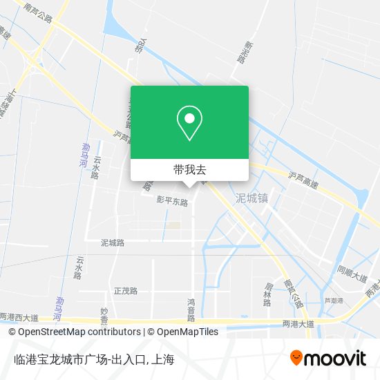 临港宝龙城市广场-出入口地图