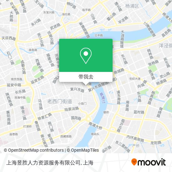 上海昱胜人力资源服务有限公司地图