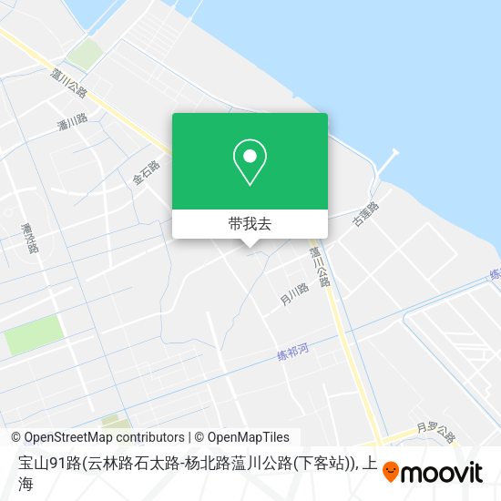 宝山91路(云林路石太路-杨北路蕰川公路(下客站))地图