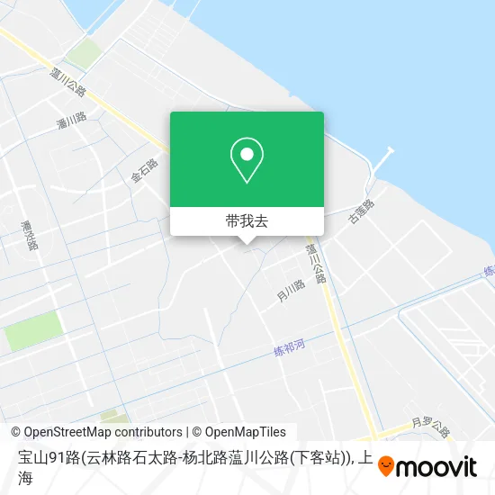 宝山91路(云林路石太路-杨北路蕰川公路(下客站))地图