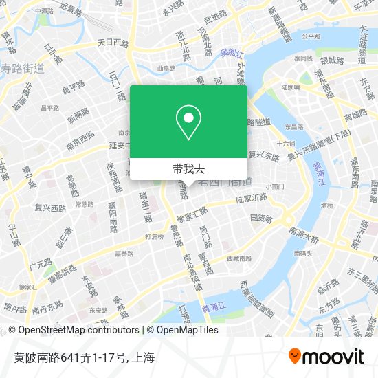 黄陂南路641弄1-17号地图