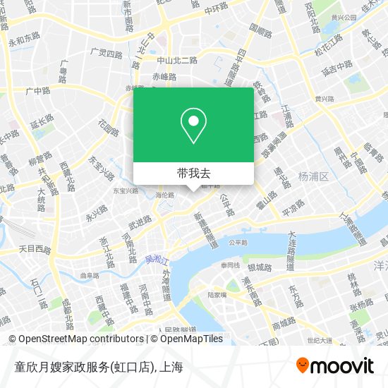 童欣月嫂家政服务(虹口店)地图