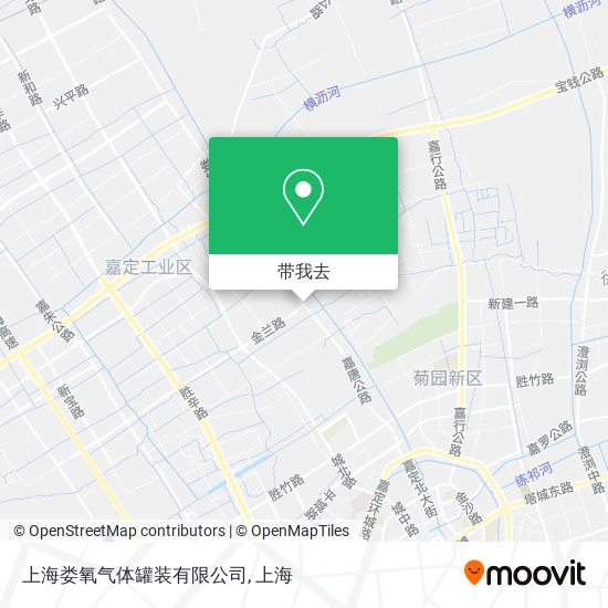 上海娄氧气体罐装有限公司地图