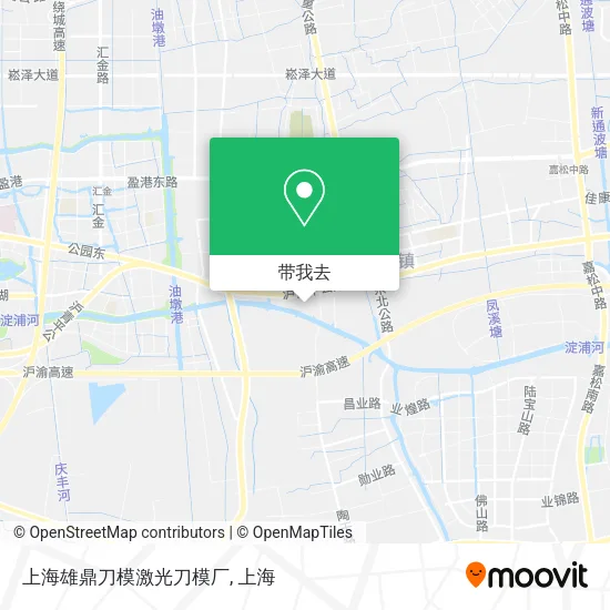 上海雄鼎刀模激光刀模厂地图