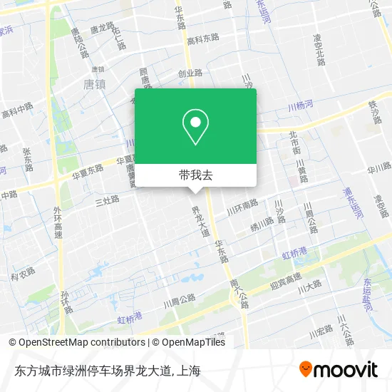 东方城市绿洲停车场界龙大道地图